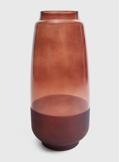 Vaso gelo marrom vidro
