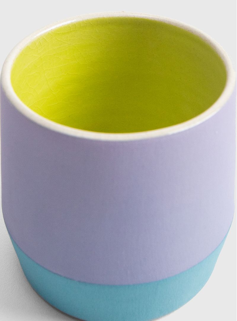 Colombina-copo-P---tricolor-Lilas---ceramica-alta-temperatura