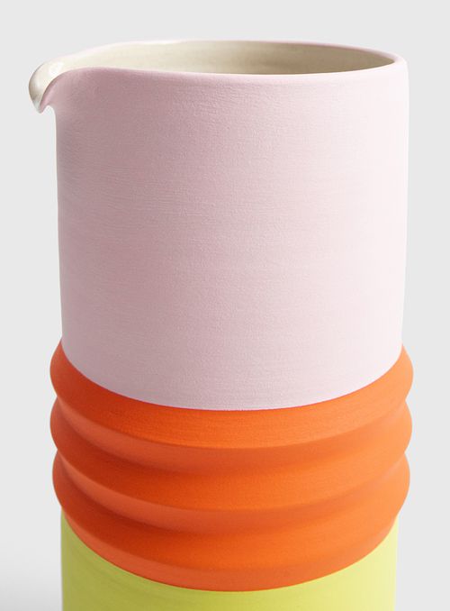Jarra Colombina Sanfona Rosa, Laranja e Amarelo Pêra