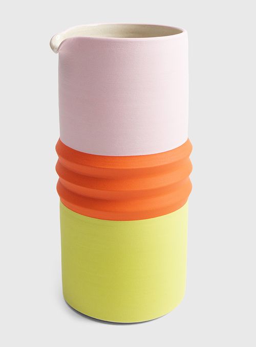 Jarra Colombina Sanfona Rosa, Laranja e Amarelo Pêra