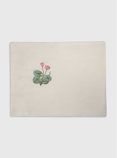 Fronha bordada vitória régia