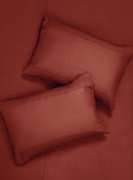 Capa de edredom cama laranja 010