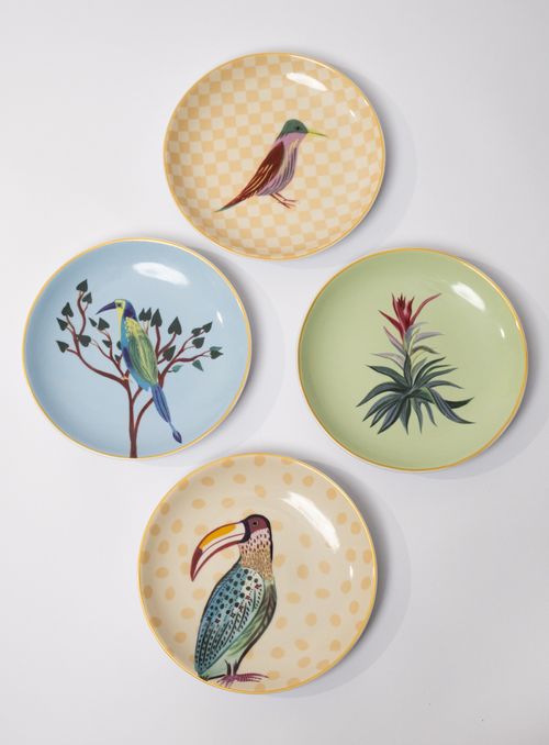 set 4 Prato Decorativo mini Sandra Jávera