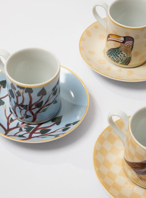 set 4 Xícara Café Sandra Jávera