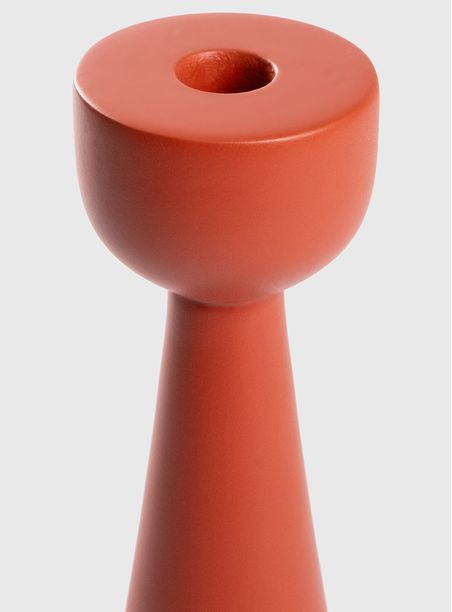 Castiçal torno vermelho Fosco M