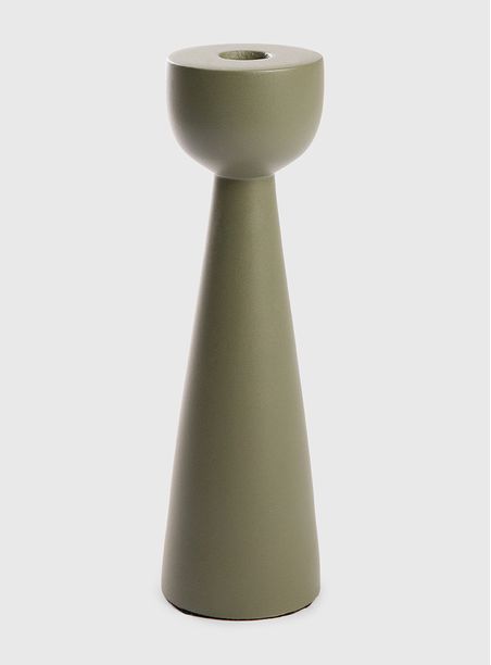 Castiçal torno verde fosco M