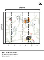 painel-de-parede-passaros-ii-verdes-claros