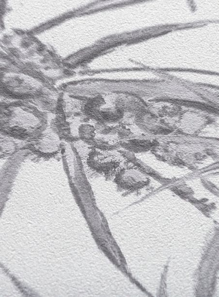 Papel de parede coqueiral grafite