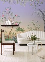Painel de parede chinoisserie land lilac
