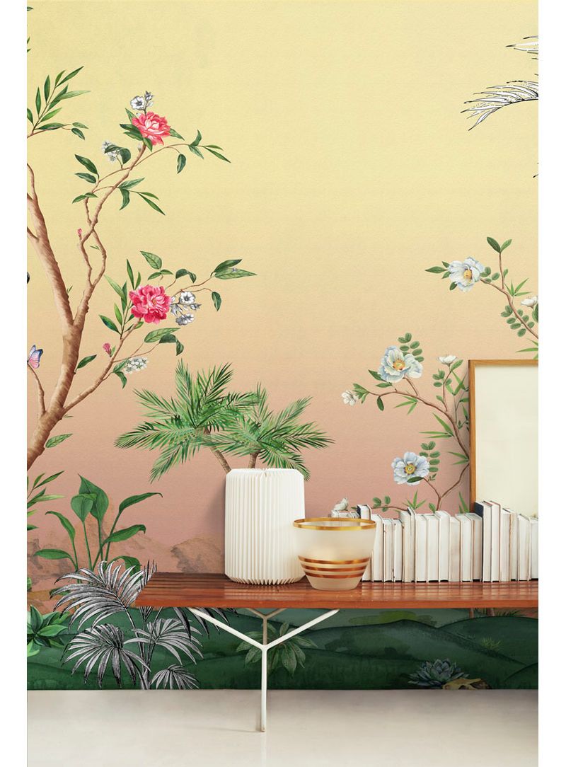 Painel de parede chinoisserie land sunset