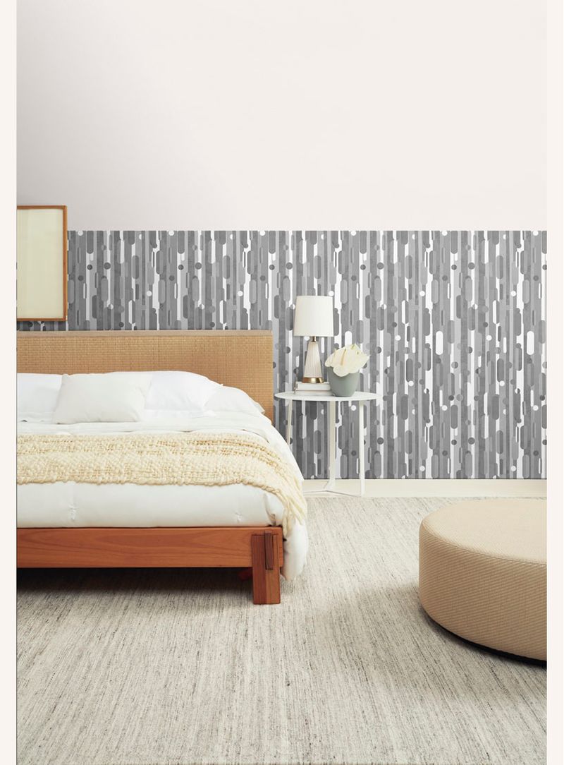 Papel de parede sopro cinza