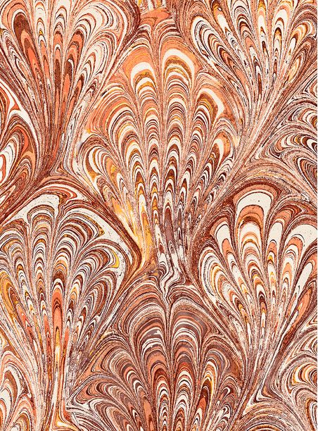 Papel de parede clássico líquido ii laranja