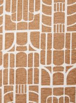Tecido-Jacquard-Chenile-Marajoara-ocre-e-off-white