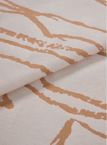 Tecido Jacquard Giz Ocre