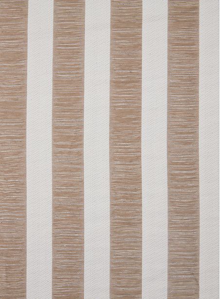 Tecido Jacquard Chevron Franjas Off White e Bege