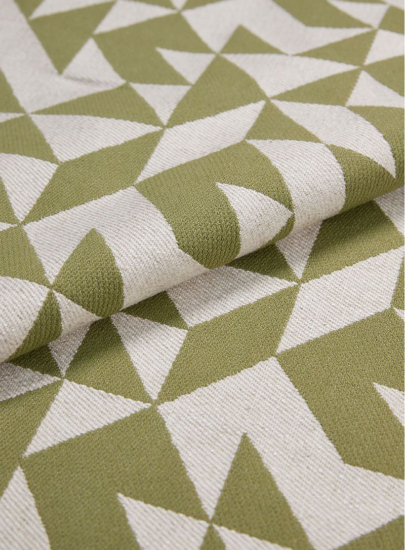 Tecido-Jacquard-Geometria-verde