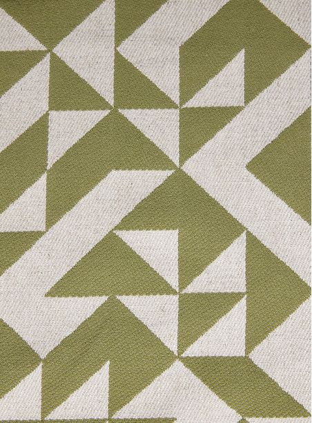 Tecido Jacquard Geometria verde