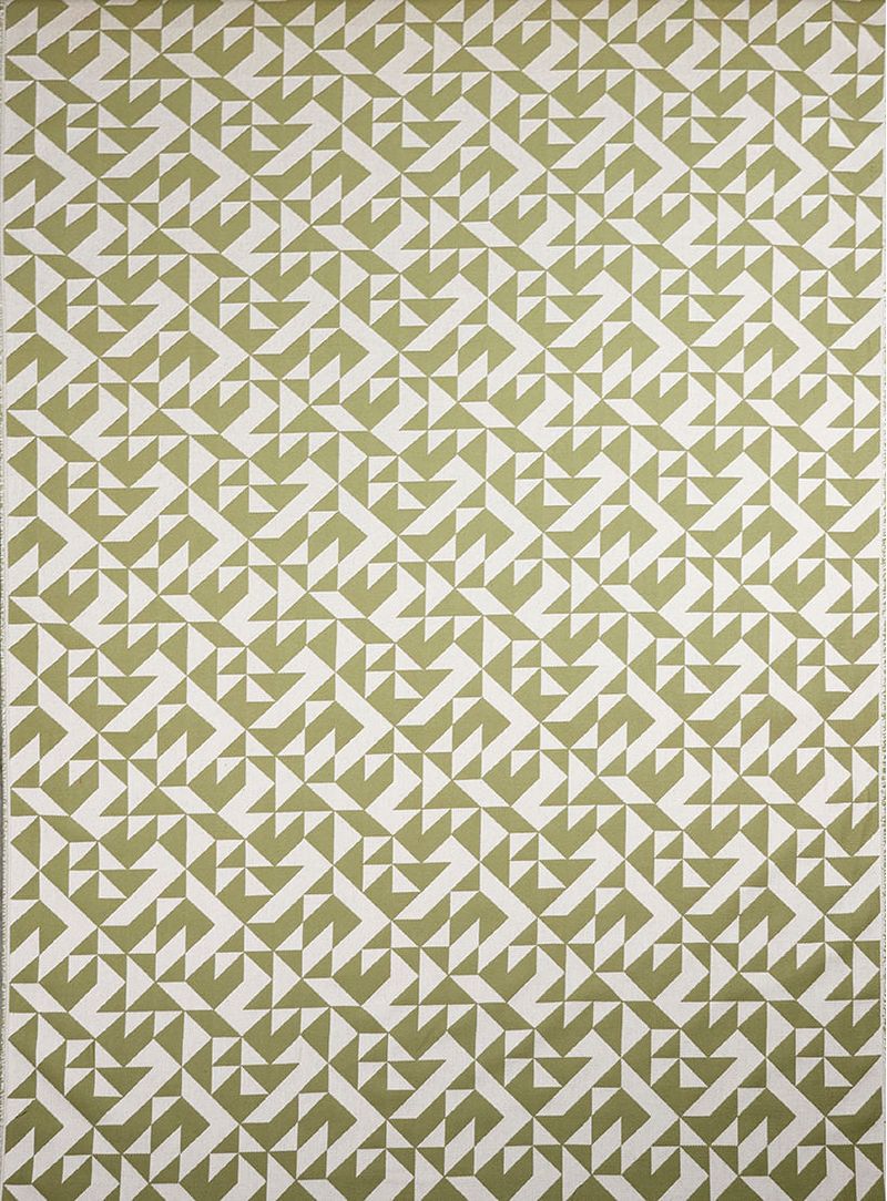 Tecido-Jacquard-Geometria-verde