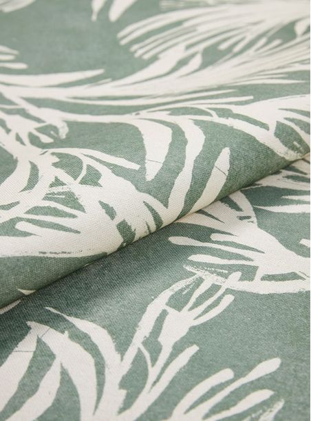 Tecido Estampado Dança das Folha Verde