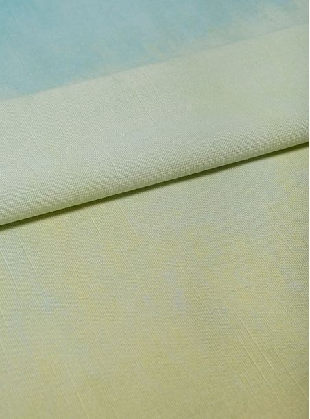 Tecido estampado falésias amarelo e azul
