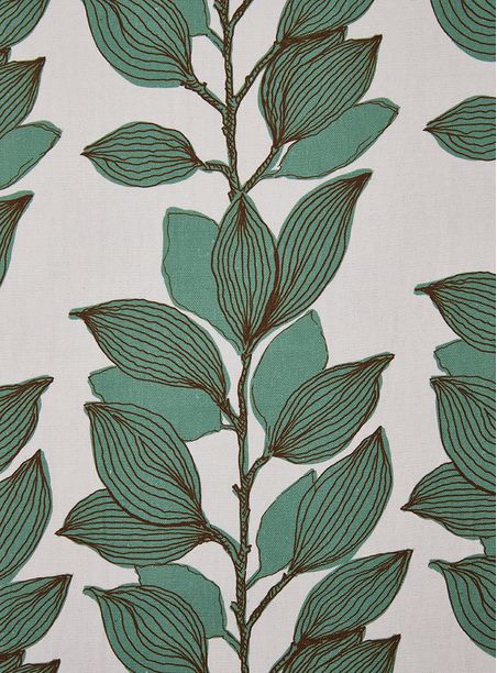 Tecido Estampado Ramos Verde