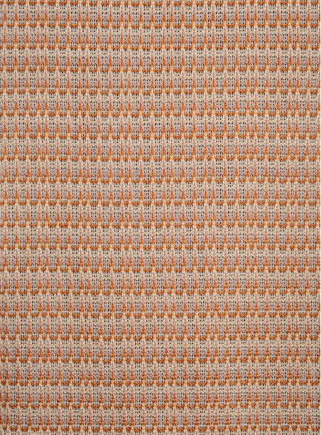 Tecido Jacquard Chevron Ocre Rose e Bege