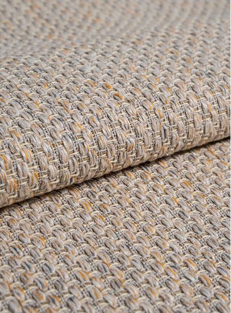 Tecido Jacquard Tramado Colorido Bege