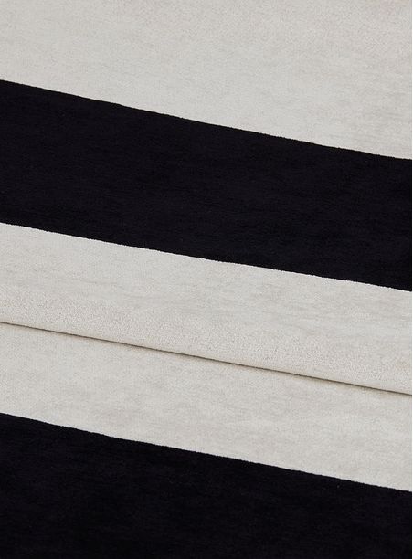 Tecido listrado listras off white e preto