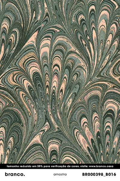 Papel-de-parede-classico-liquido-ii-verde-e-pessego
