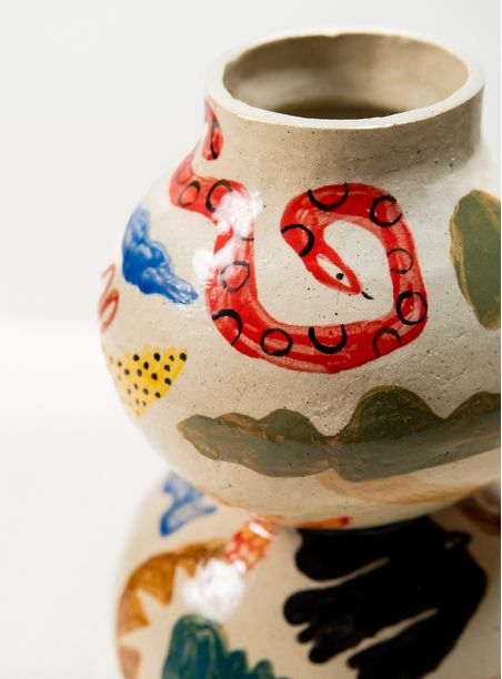 Vaso curvas abstratas