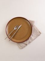 Prato-Raso-terracota-ceramica-esmalte-amarelo-ferrugem