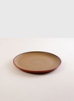 Prato-Raso-terracota-ceramica-esmalte-amarelo-ferrugem