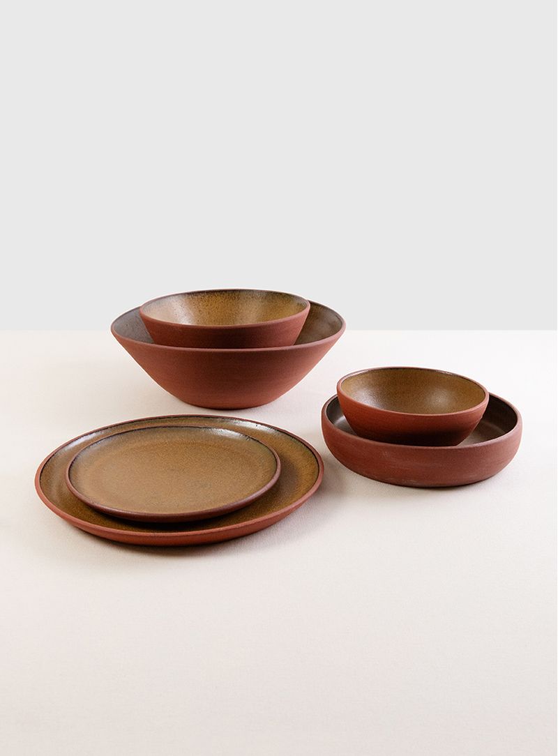 Tigela-G-terracota-ceramica-esmalte-amarelo-ferrugem