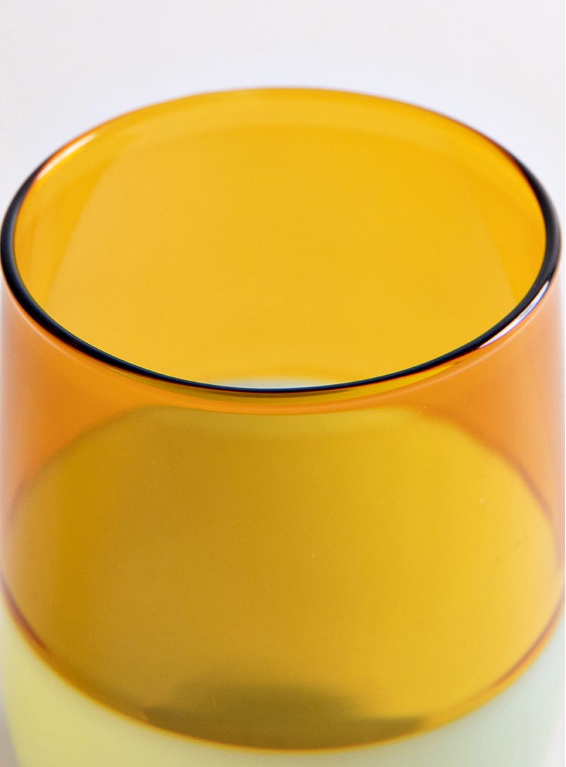 Copo-Opalina-bicolor-laranja-e-verde-agua-122-ml