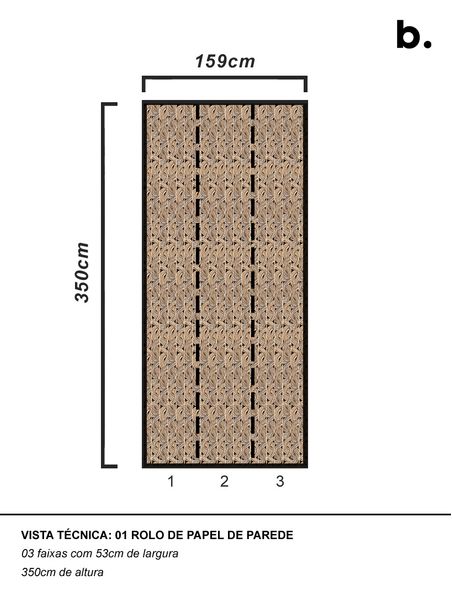Papel de Parede Baticum Marrom