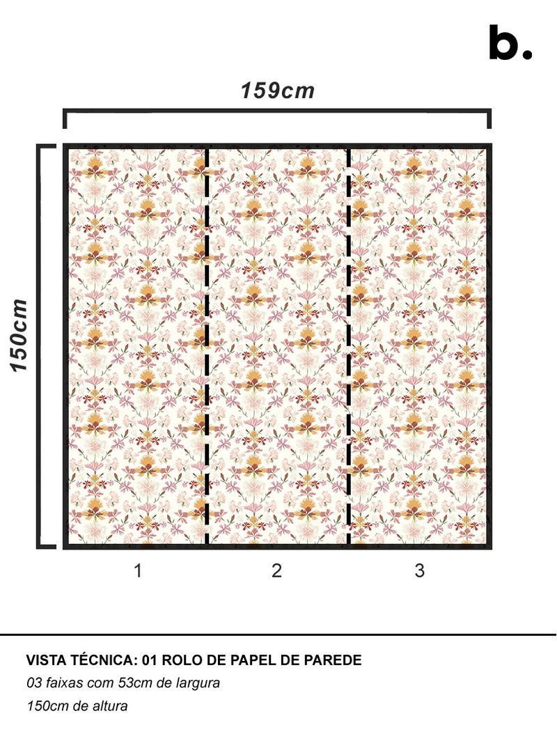 Papel-de-Parede-Hibisco-Ornamentado-Off-White