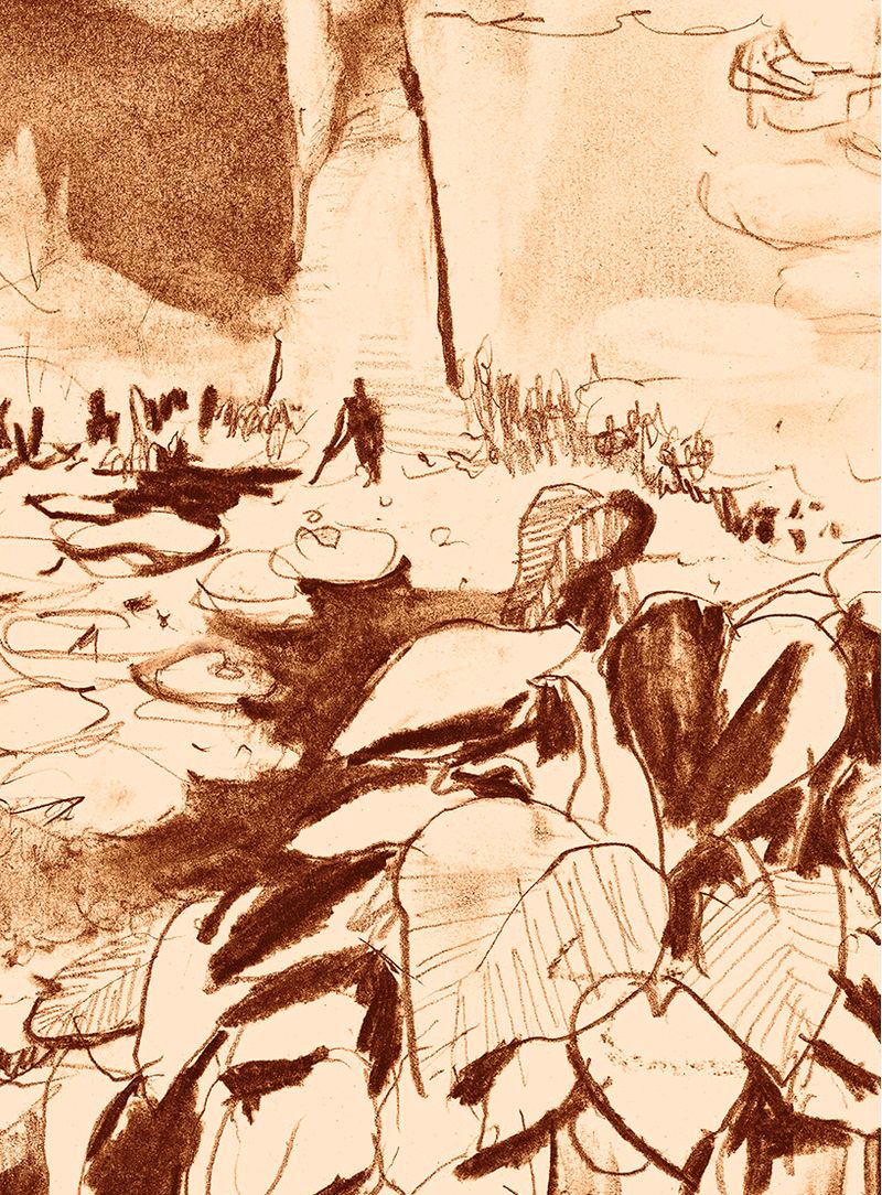 Painel-de-Parede-Lago-Das-Vitorias-Regias-Bege