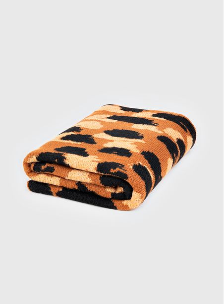 Manta onça pintada terroso