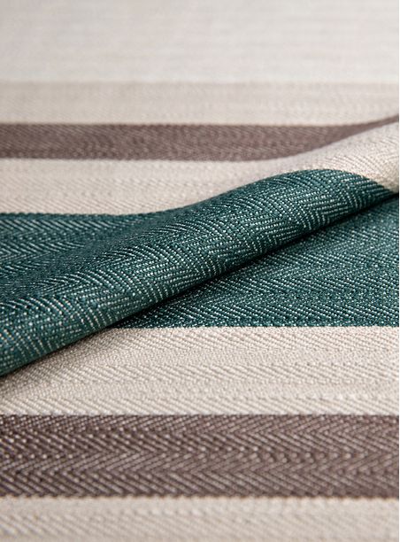 Tecido Listrado Olívia, Bege, Marrom e Verde