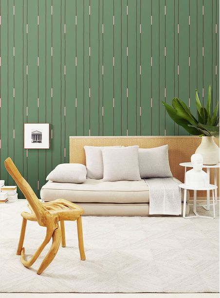 Painel de Parede Travessia Verde e Rosa