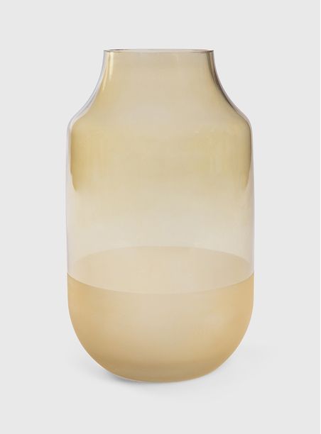 Vaso gelo amarelo vidro