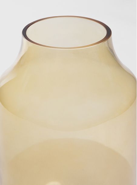 Vaso gelo amarelo vidro