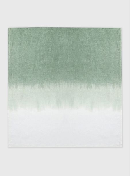 Guardanapo degradê linho glória verde denso 47x47 cm