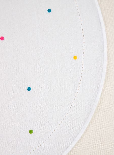 Kit Jogo americano + Guardanapo confete colorido