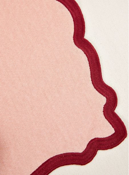 Kit Jogo americano - Rosa e Vermelho