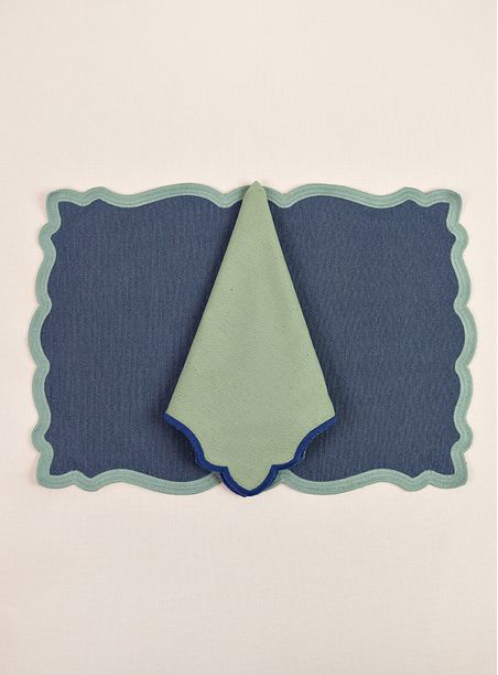 Kit Jogo americano - Azul e Verde