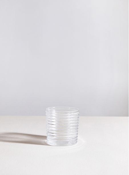 Copo Vidro Anéis transparente 300 ml