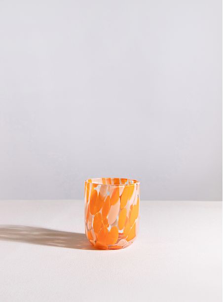 Copo gotas bicolor laranja 260 ml