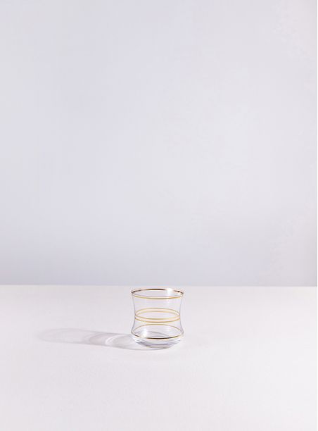 Copo cristal mini pilão metalizado 80 ml