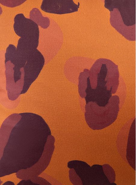 Capa de edredom onça bordô